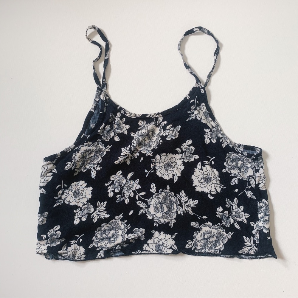 Brandy Melville floral crop cami
